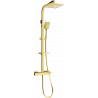 Mexen CQ62 opbouw doucheset met regendouche en thermostatische kraan, goud - 772506295-50