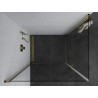 Mexen Pretoria Duo pivot shower cabin 80 x 70 cm, transparent, gold - 852-080-070-50-00-02