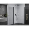 Mexen Pretoria Duo cabine de douche pivotante 90 x 80 cm, transparente, noire - 852-090-080-70-00-02