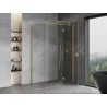 Mexen Mist-H T right-side hinged shower enclosure 100 x 95 cm, transparent, brushed gold - 8A5T-100-095-55-00-P