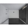 Mexen Pretoria Duo draaibare douchecabine 90 x 80 cm, transparant, chroom + Flat douchebak - 852-090-080-01-02-4010