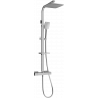 Mexen CQ62 uppsatt duschset med takdusch och termostatblandare, borstad gun gray - 772506295-66