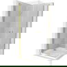 Mexen Pretoria Duo cabina doccia a battente 70 x 70 cm, trasparente, dorato + piatto Flat - 852-070-070-50-02-4010G