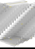 Mexen Lunar T cabine de douche pivotante gauche 75 x 120 cm, transparent, or brossé - 834T-075-120-55-00-L