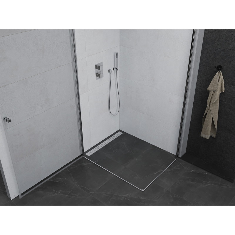 Mexen Pretoria Duo douchecabine met draaideur 100 x 90 cm, transparant, chroom - 852-100-090-02-00
