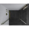 Mexen Pretoria Duo cabine de douche pivotante 100 x 90 cm, transparent, dorée - 852-100-090-50-00-02