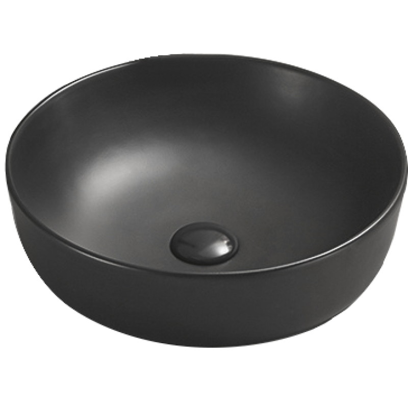 Mexen Lana fregadero sobre encimera 41 x 41 cm, negro mate - 22234185