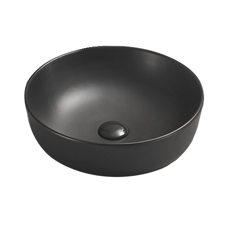 Mexen Lana lavabo de sobreponer 41 x 41 cm, negro mate - 22234185