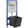 Mexen zestaw podtynkowy WC stelaż Fenix Slim z miską WC Teo, czarny mat - 6103385XX85