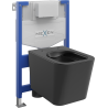 Mexen Teo set de instalación empotrada WC estructura Fenix XS-F con taza WC, negro mate - 6803385XX85