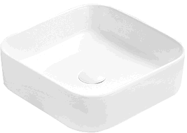Mexen Vena opbouw waskom 37 x 37 cm, wit - 22193700