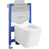 Mexen ensemble WC encastré châssis Fenix XS-U avec cuvette WC Teo, blanc brillant - 6853385XX00