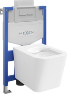 Mexen ensemble WC encastré châssis Fenix XS-U avec cuvette WC Teo, blanc brillant - 6853385XX00