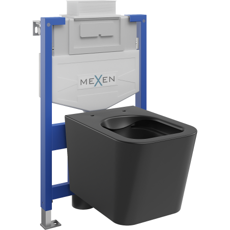 Mexen Teo inbouwset WC frame Fenix XS-U met WC-pot, zwart mat - 6853385XX85