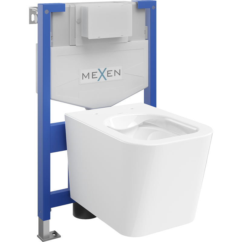 Mexen zestaw podtynkowy WC stelaż Fenix XS-F z miską WC Teo, biały - 6803385XX00