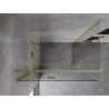 Mexen Mist H T Duschkabine schwenkbar links 120 x 90 cm, transparent, gebürstetes Gold - 8A5T-120-090-55-00-L