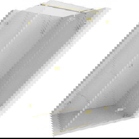 Mexen Lunar T καμπίνα ντους δεξιάς πλευράς 90 x 100 cm, διάφανο, χρυσό