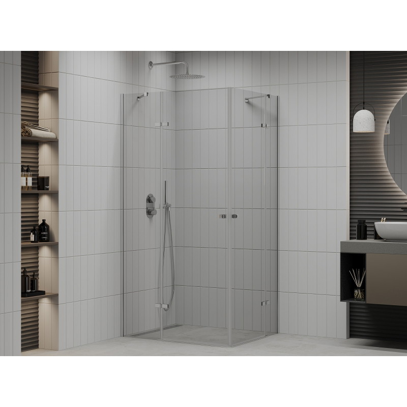 Mexen Roma Duo hinged dušinurk 90 x 70 cm, läbipaistev, krom - 854-090-070-02-00