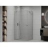 Mexen Roma Duo Hinged Shower Cabin 90 x 70 cm, Transparent, Chrome - 854-090-070-02-00
