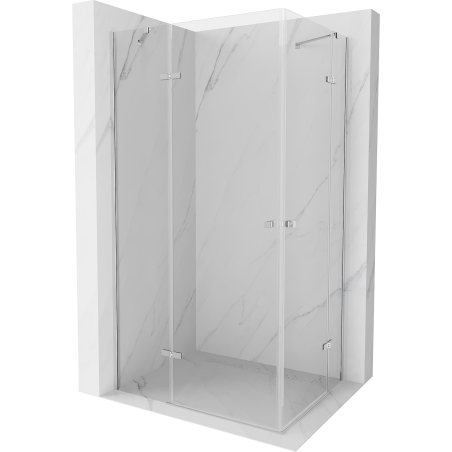 Mexen Roma Duo cabine de douche pivotante 100 x 90 cm, transparent, chrome - 854-100-090-02-00