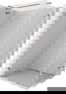 Mexen Lunar T ντουζιέρα περιστρεφόμενη αριστερή 85 x 70 cm, διαφανής, ροζ χρυσό