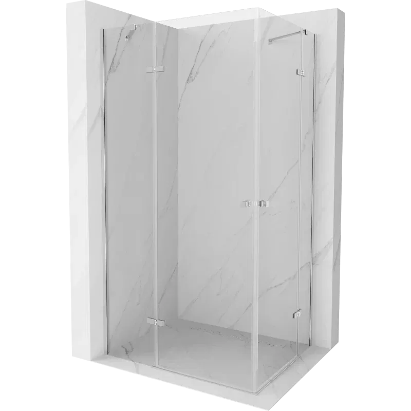 Mexen Roma Duo cabine de douche pivotante 110 x 100 cm, transparent, chrome - 854-110-100-02-00