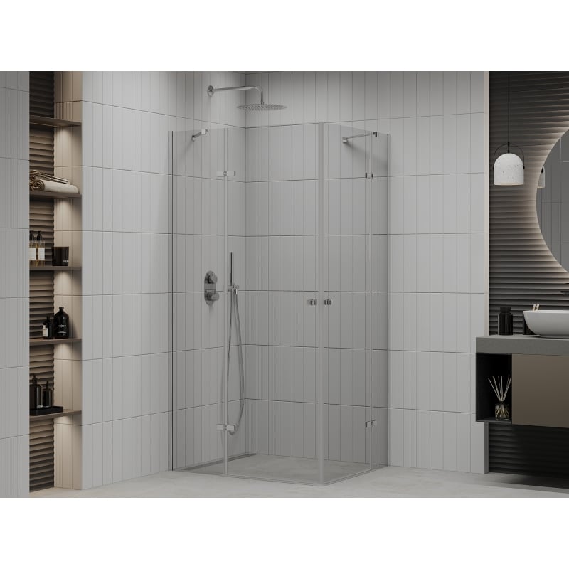 Mexen Roma Duo kabina prysznicowa uchylna 120 x 70 cm, transparent, chrom - 854-120-070-02-00