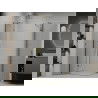 Mexen Roma Duo Duschkabine schwenkbar 80 x 70 cm, transparent, gold - 854-080-070-50-00-02