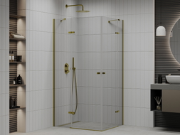 Mexen Roma Duo hinged dušikabiin 100 x 90 cm, läbipaistev, kuldne - 854-100-090-50-00-02