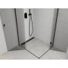 Mexen Roma Duo Shower Enclosure Hinged 100 x 90 cm, Transparent, Black - 854-100-090-70-00-02