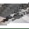 Mexen Velar Badewannenabtrennung 2-flügelig, 95 x 150 cm, transparent, gebürsteter Nickel - 896-095-000-01-97
