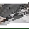 Mexen Velar 2-flügelige verschiebbare Badewannenabtrennung 95 x 150 cm, transparent, Gun Metal - 896-095-000-01-95