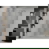 Mexen Roma Duo douchecabine scharnierend 100 x 90 cm, transparant, chroom + douchebak Flat - 854-100-090-01-02-4010