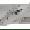 Mexen Roma Duo Duschkabine schwenkbar 100 x 90 cm, transparent, Chrom + Duschwanne Flat - 854-100-090-01-02-4010