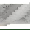 Mexen Roma Duo douchecabine scharnierend 100 x 90 cm, transparant, chroom + douchebak Flat - 854-100-090-01-02-4010