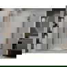 Mexen Roma Duo cabine de douche pivotante 90 x 80 cm, transparent, doré + receveur plat - 854-090-080-50-02-4010G