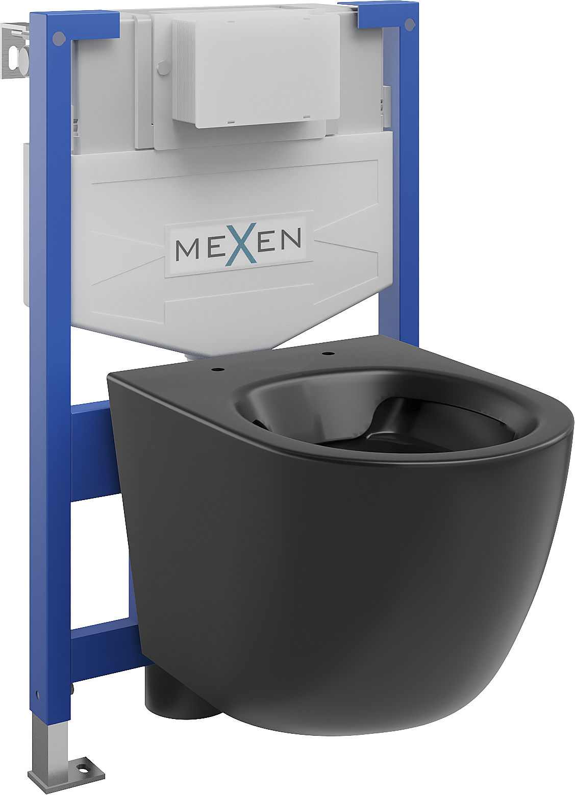 Mexen zestaw podtynkowy WC stelaż Fenix XS-F z miską WC Lena, czarny mat - 6803322XX85
