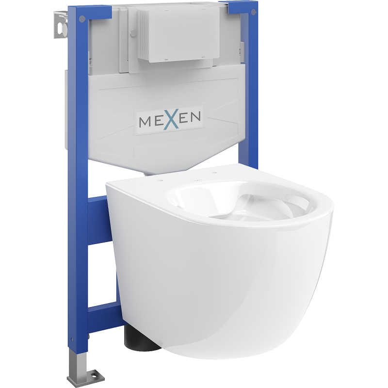 Mexen zestaw podtynkowy WC stelaż Fenix XS-F z miską WC Lena, biały - 6803322XX00