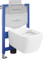 Mexen Margo doltankningsset WC-stativ Fenix XS-U med WC-skål, vit glans - 6853342XX00
