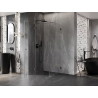 Mexen Lunar T kabina prysznicowa uchylna lewa 100 x 100 cm, transparent, gun gray szczotkowany - 834T-100-100-66-00-L