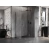 Mexen Lunar T right-swing shower cabin 80 x 110 cm, transparent, brushed gun gray - 834T-080-110-66-00-P