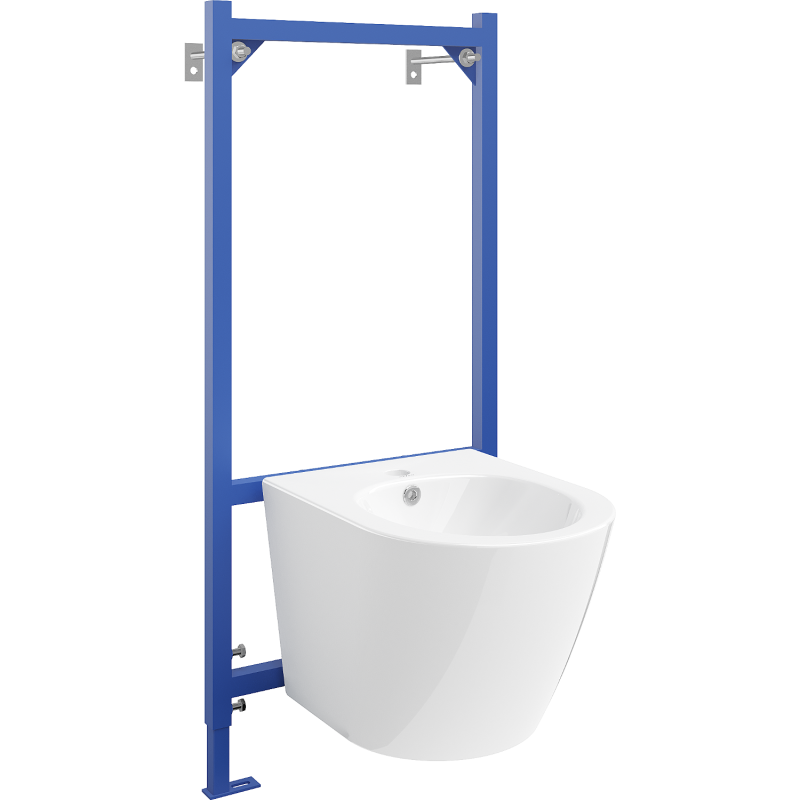 Mexen Concealed Bidet Set Fenix B Frame with Lena Bidet, White - 69935224800