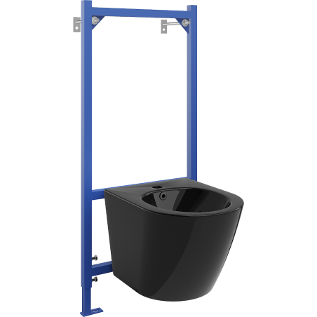 Mexen Unterputz-Bidet-Set Fenix B mit Bidet Lena, schwarz glänzend - 69935224870