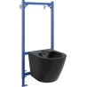 Mexen ensemble encastré bidet cadre Fenix B avec bidet Lena, noir brillant - 69935224870