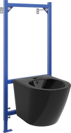 Mexen ensemble encastré bidet cadre Fenix B avec bidet Lena, noir brillant - 69935224870