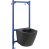 Mexen conjunto empotrado bidet bastidor Fenix B con bidé Lena, negro mate - 69935224885