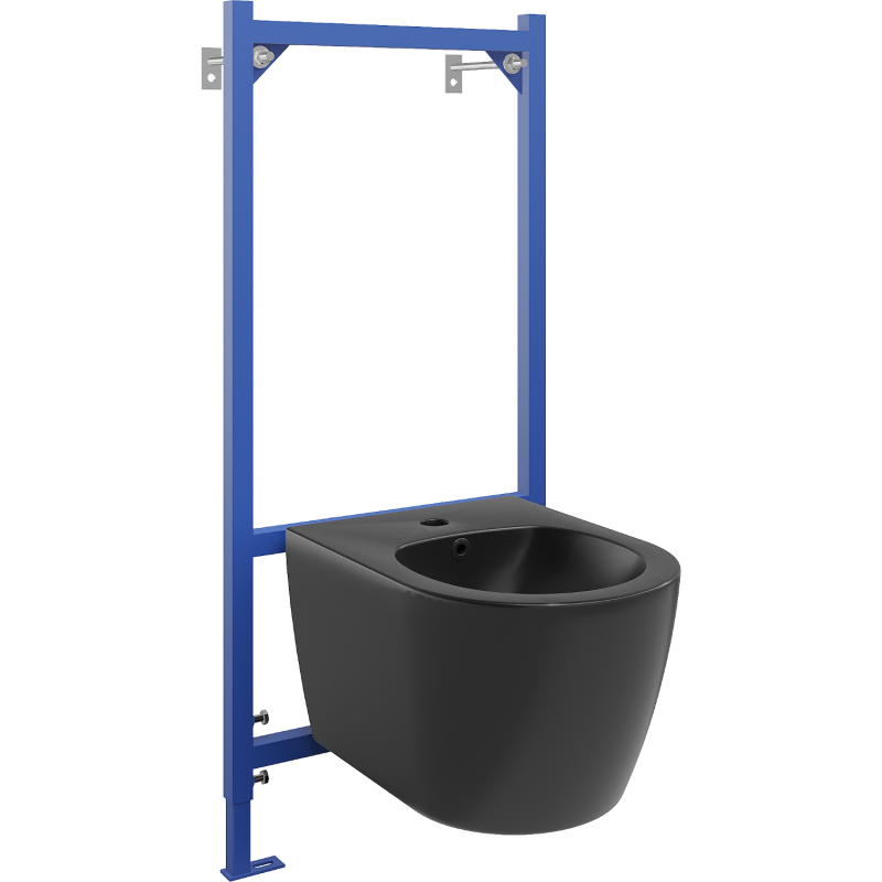 Mexen Carmen inbyggnadssystem för bidé Fenix B med bidé, svart matt - 69935884985