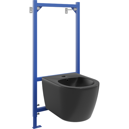 Mexen Carmen Bidet-Installatiounsset Fenix B mat Bidet, schwaarz matt - 69935884985