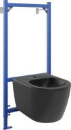 Mexen Carmen Bidet-Installatiounsset Fenix B mat Bidet, schwaarz matt - 69935884985
