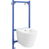 Mexen ensemble encastré bidet cadre Fenix B avec bidet Rico, blanc - 69935724800